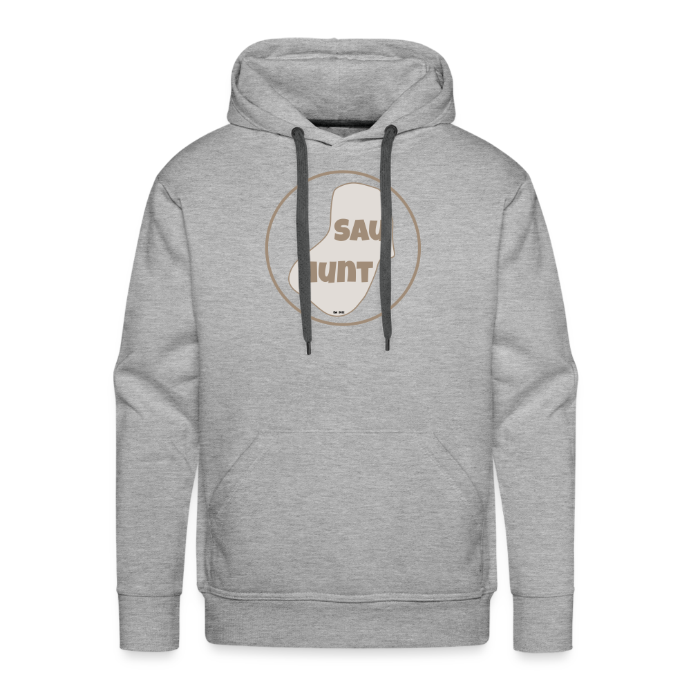 Promo Hoodie - SauHunt - Grau meliert