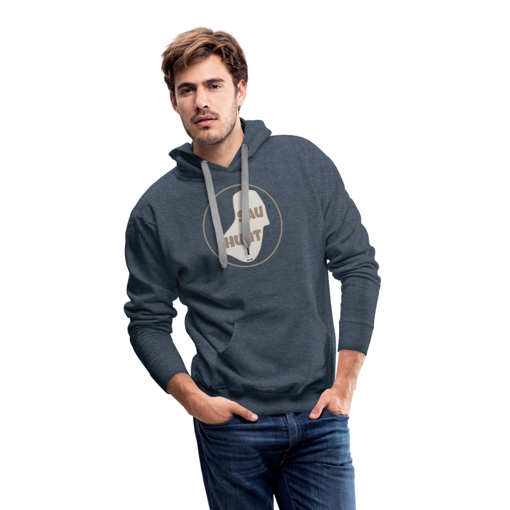 Promo Hoodie - SauHunt - Jeansblau