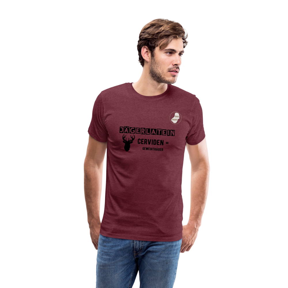 Jagdshirt - Cerviden - Bordeauxrot meliert