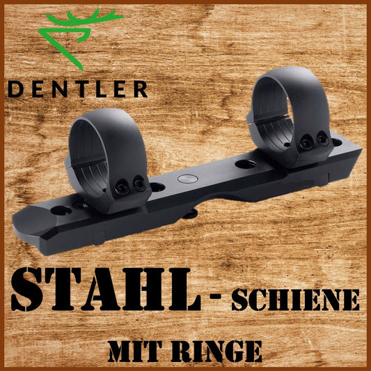 Dentler - BASE mounting rail - SET with rings ⌀30mm or ⌀34mm - different heights